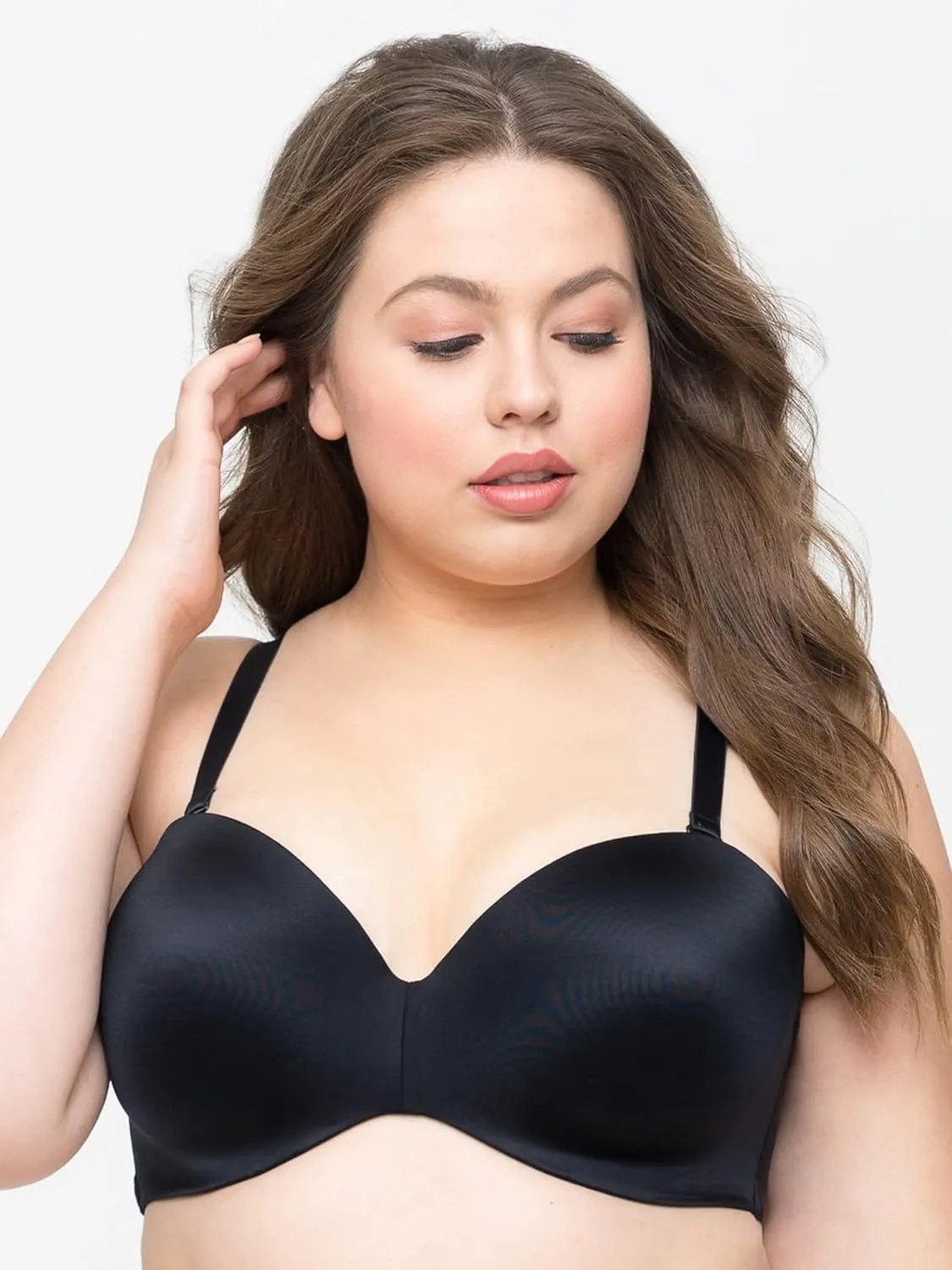 Curvy Couture Women's Smooth Strapless Multi-Way Bra