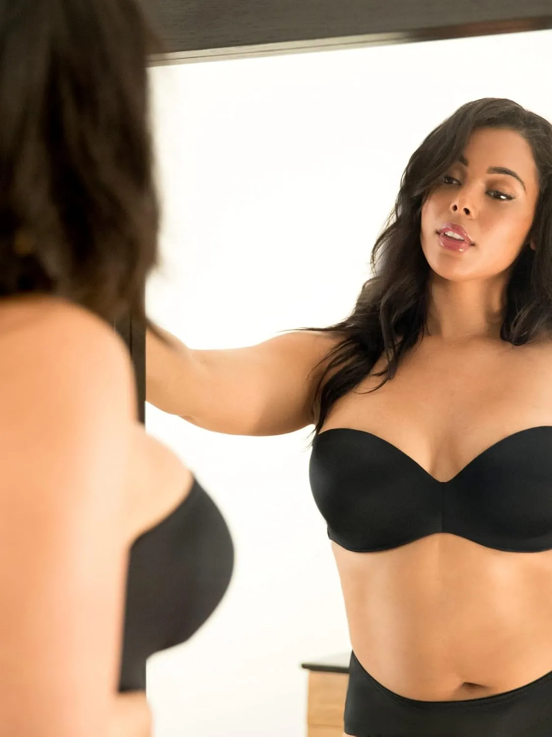 Curvy Couture Women's Smooth Strapless Multi-Way Bra