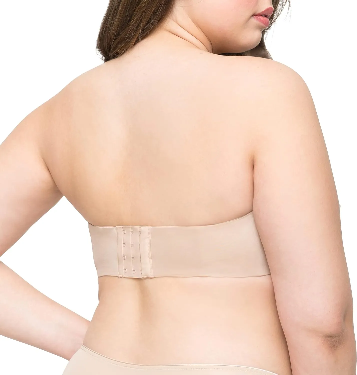 Curvy Couture Women's Smooth Strapless Multi-Way Bra