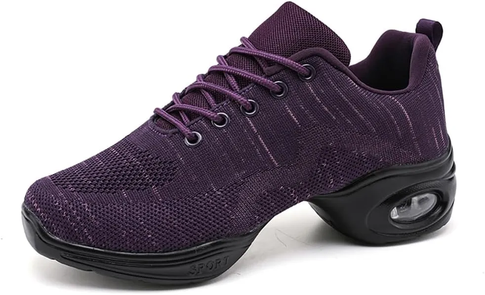 Cushion Lady Girls Modern Breathable Air Cushion Split Sole Athletic Walking Dance Shoes Lightweight Practice Professional Performance Dance Shoes
