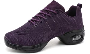 Cushion Lady Girls Modern Breathable Air Cushion Split Sole Athletic Walking Dance Shoes Lightweight Practice Professional Performance Dance Shoes