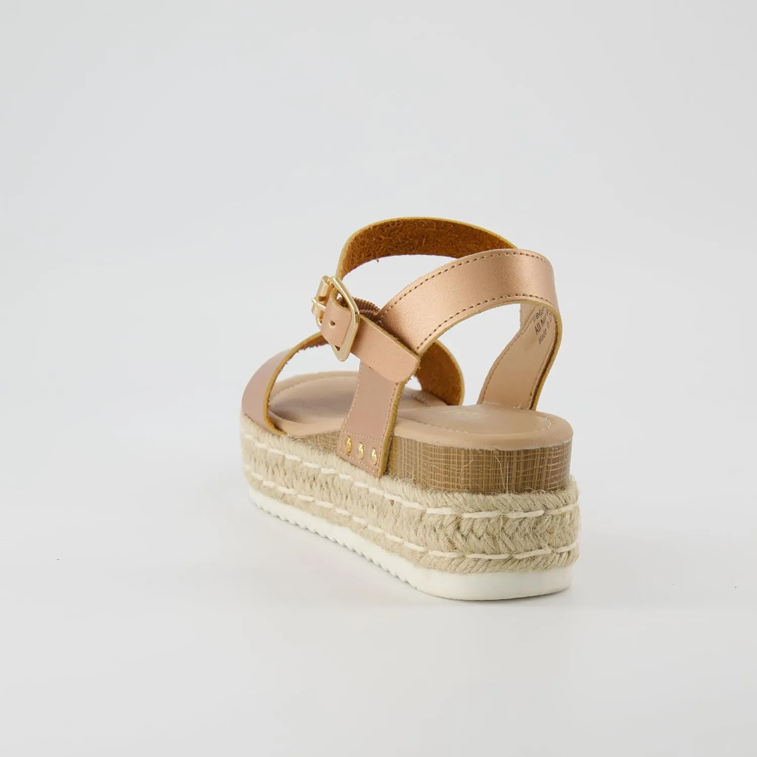 CUSHIONAIRE Melissa Espadrille Platform Sandals For Women with Adjustable Ankle Strap and Memory Foam Insole-Comfortable Womens Sandals for Summer