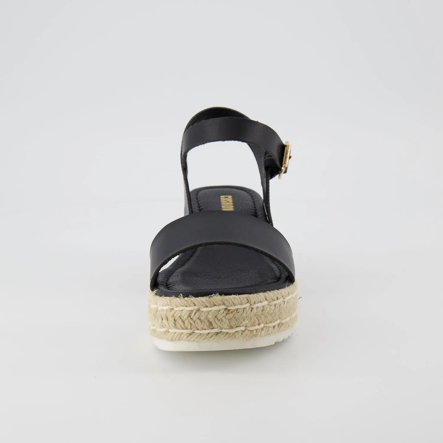CUSHIONAIRE Melissa Espadrille Platform Sandals For Women with Adjustable Ankle Strap and Memory Foam Insole-Comfortable Womens Sandals for Summer