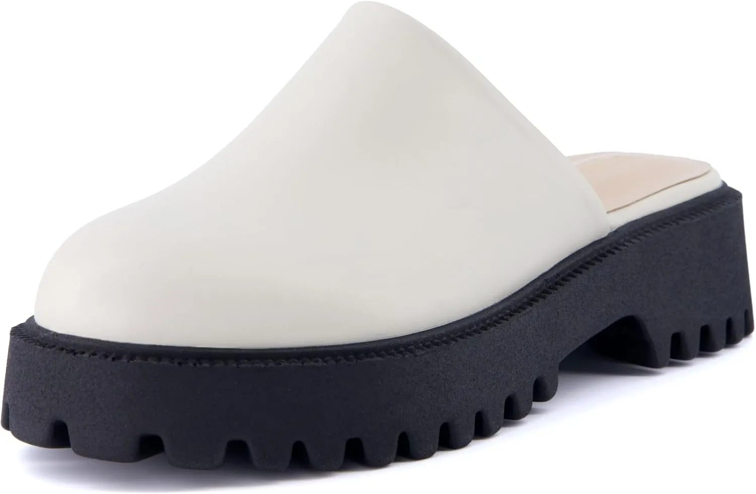 CUSHIONAIRE Women's Bolt Slip on Lug Mule  Memory Foam, Wide Widths Available