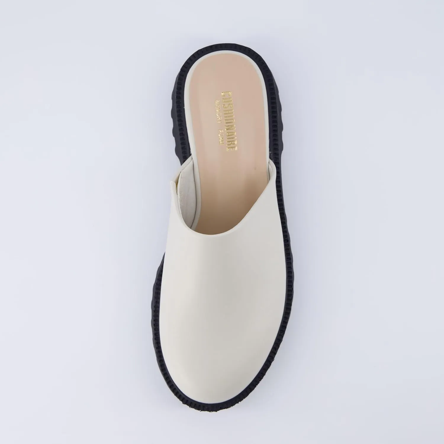 CUSHIONAIRE Women's Bolt Slip on Lug Mule  Memory Foam, Wide Widths Available