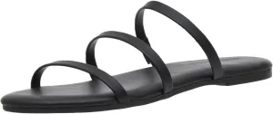 CUSHIONAIRE Women's Capri slide Flip Flop Sandal with Memory Foam