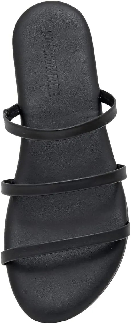 CUSHIONAIRE Women's Capri slide Flip Flop Sandal with Memory Foam