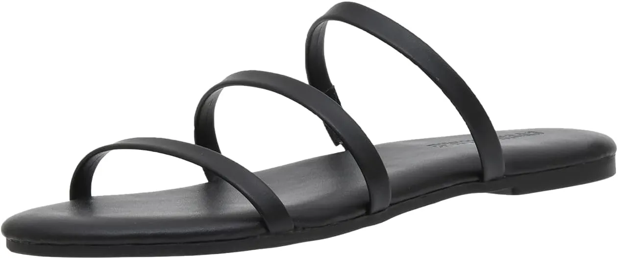 CUSHIONAIRE Women's Capri slide Flip Flop Sandal with Memory Foam