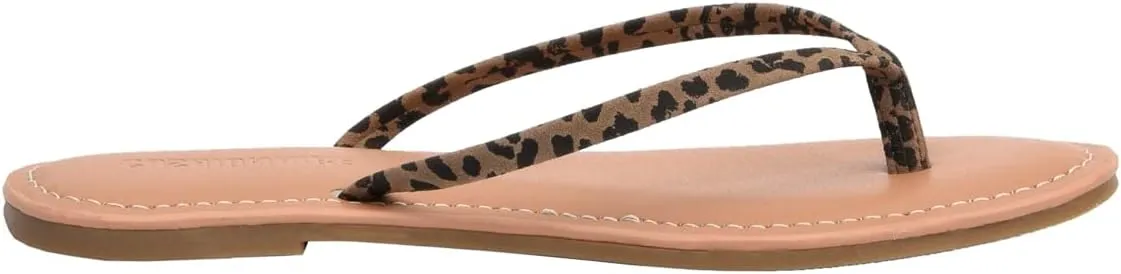 CUSHIONAIRE Women's Cora Flat Flip Flop Sandal with  Comfort