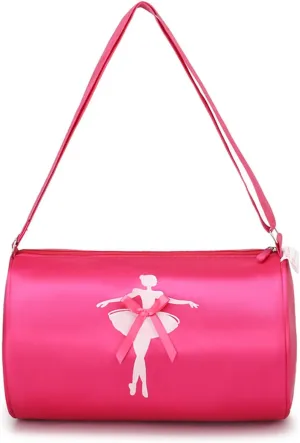 Cute Ballet Dance Backpack Tutu Dress Dance Bag Waterproof Small Duffle Bag Ballet Bags Gym Bag. (Rose Red)
