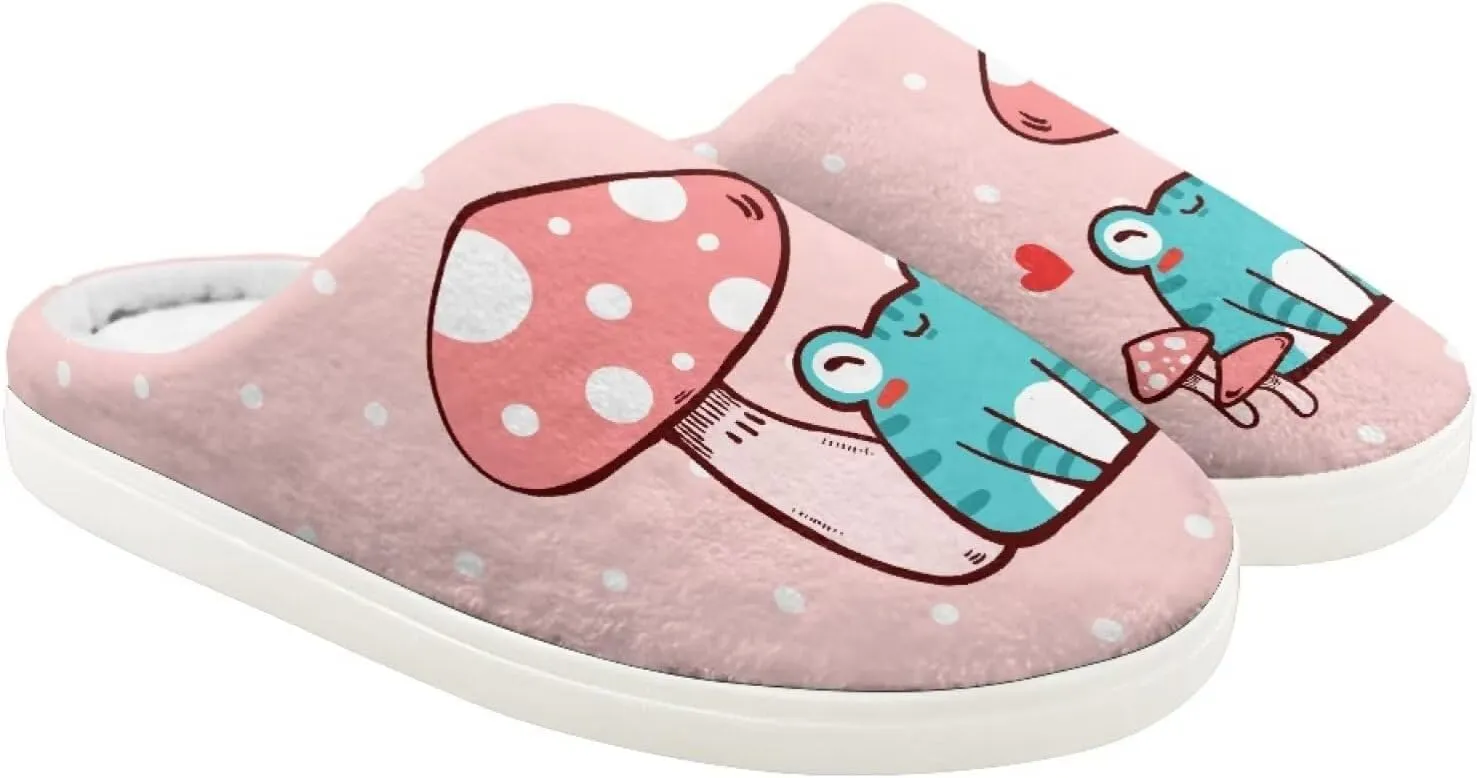Cute Slippers for Girls Boys, Plush Non-Slip House Slippers Winter Fluffy House Shoes Cute Soft Slip-On Shoes for Indoor Outdoor