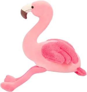 Cute Stuffed Flamingo Plush Toy, 27.5" Super Soft Pink Flamingo Plushies Animal for Girls