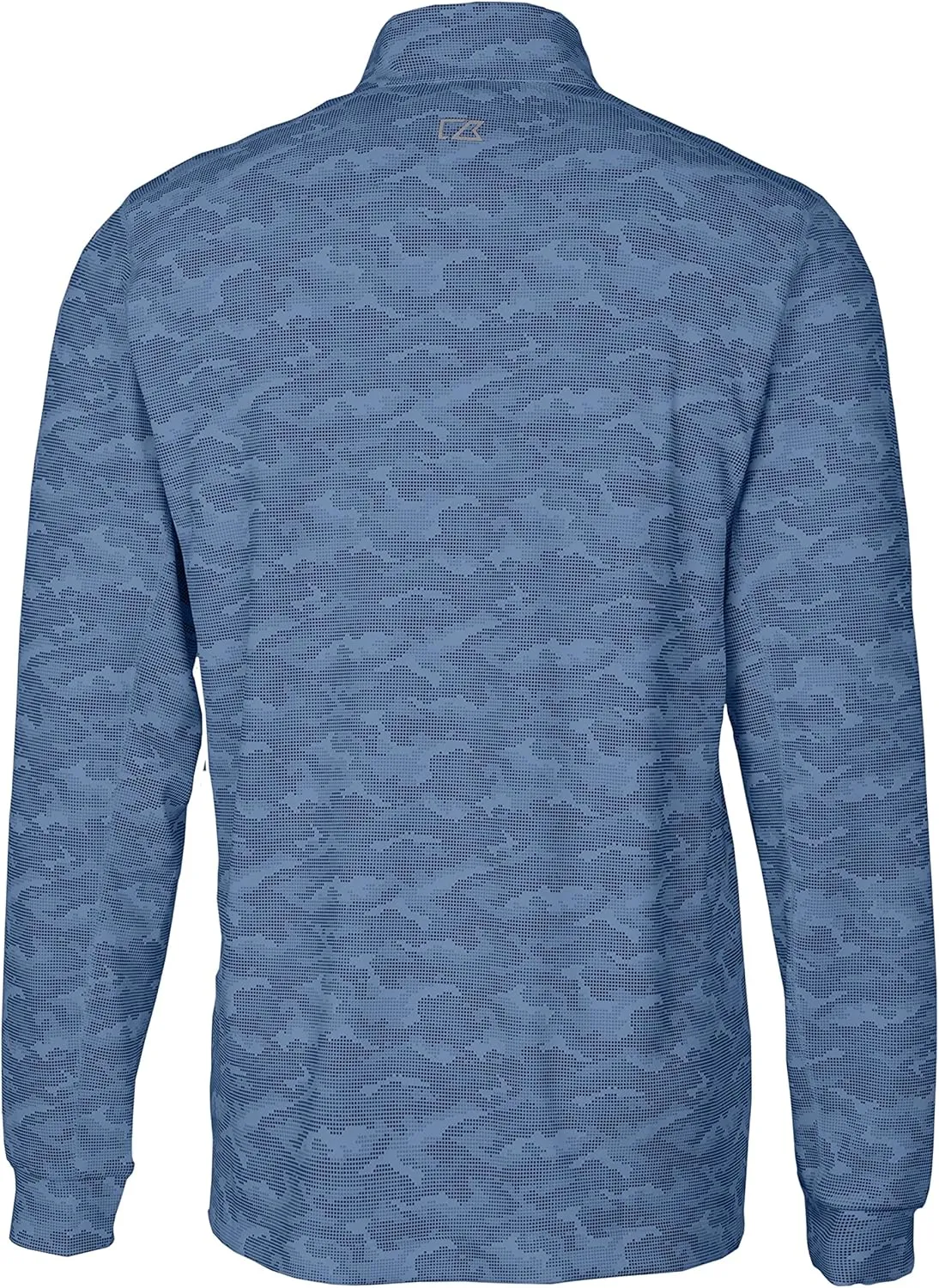 Cutter & Buck Traverse Camo Print Stretch Quarter Zip Mens Big and Tall Pullover