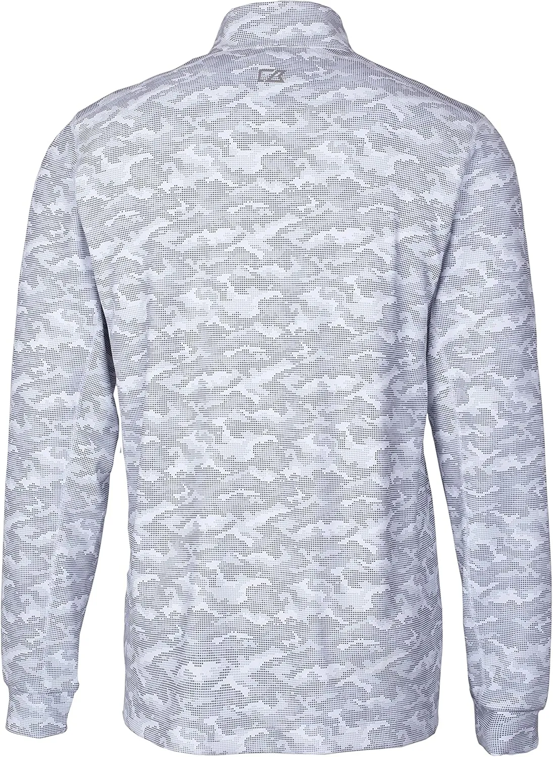 Cutter & Buck Traverse Camo Print Stretch Quarter Zip Mens Big and Tall Pullover