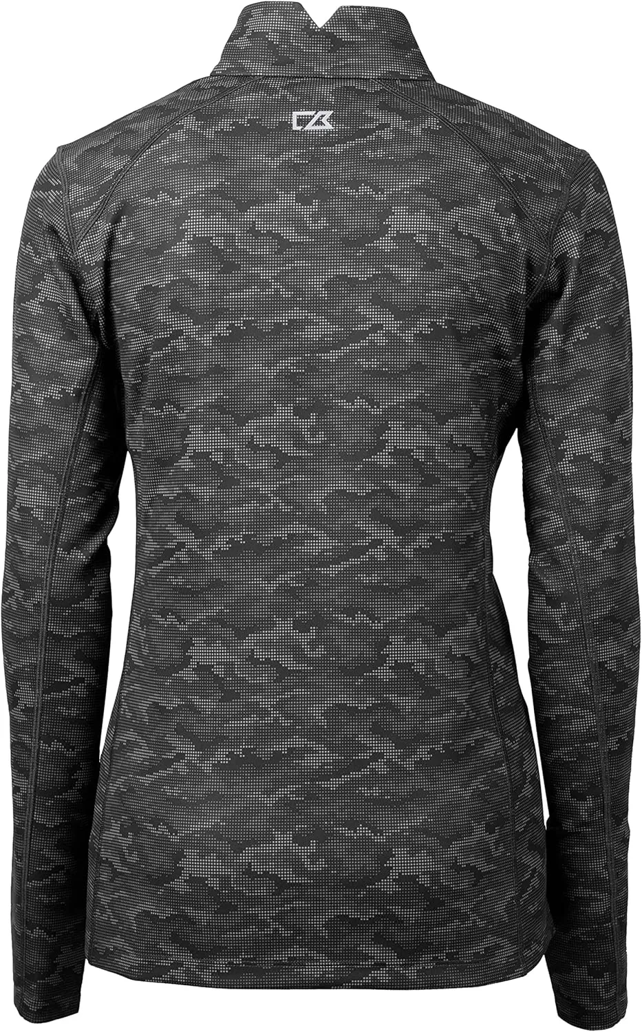 Cutter & Buck Traverse Camo Print Stretch Quarter Zip Womens Pullover