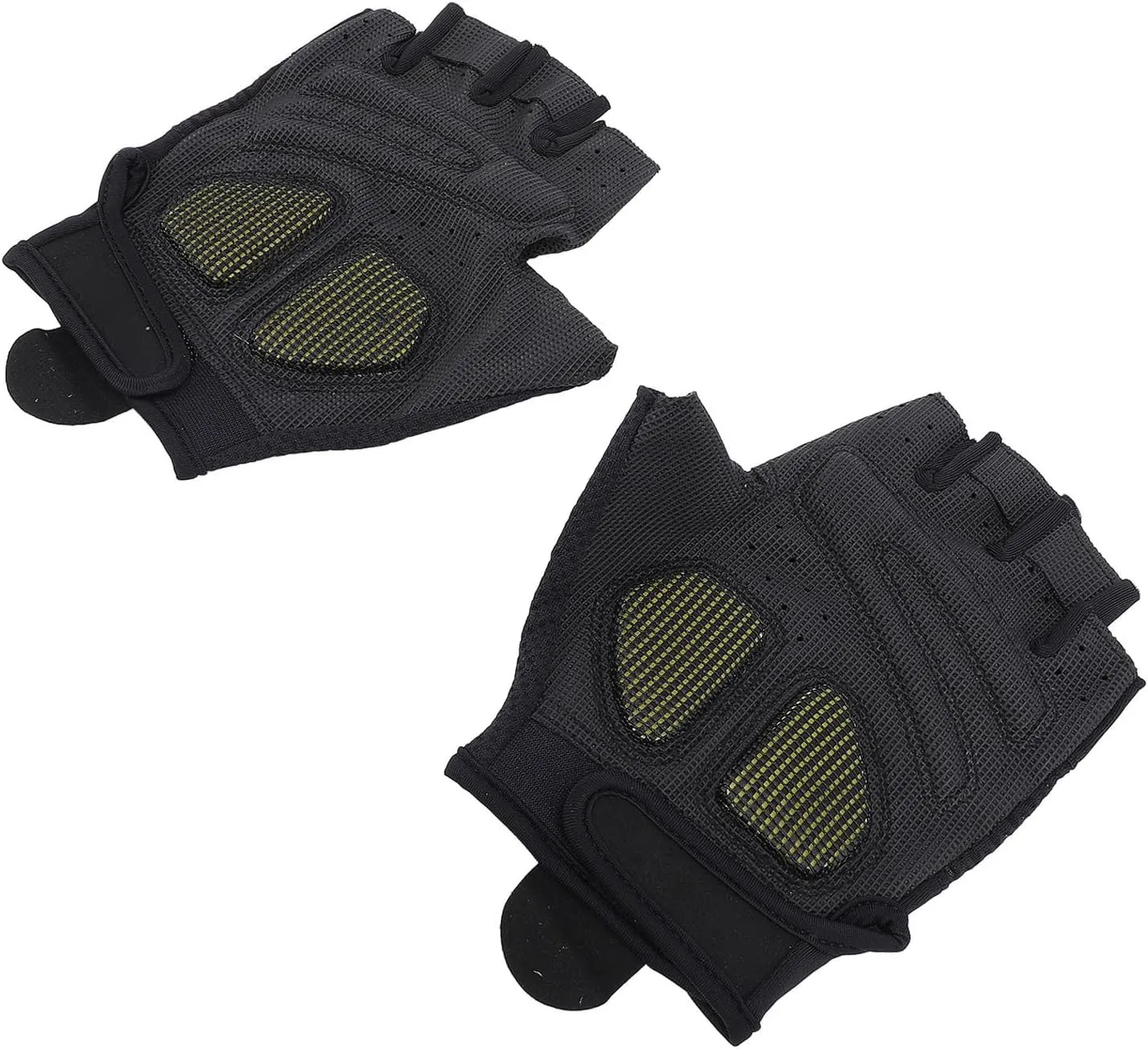 Cycling Gloves Black Half Finger Breathable Slip Shock Absorbing for Road Summer Riding