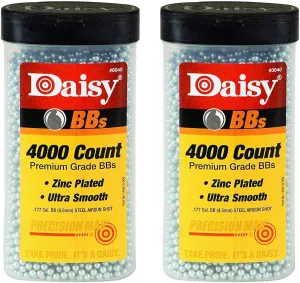 Daisy Ammunition and CO2 40 4000 ct BB Bottle, 2 Pack