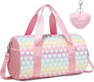 Dance Ballet Bag for Girls 4-6 Ballerina Gymnastic Bag Toddler Small Duffle Dance Bags for Little Dancers,Glitter Material,14"*8.26"*8.26"