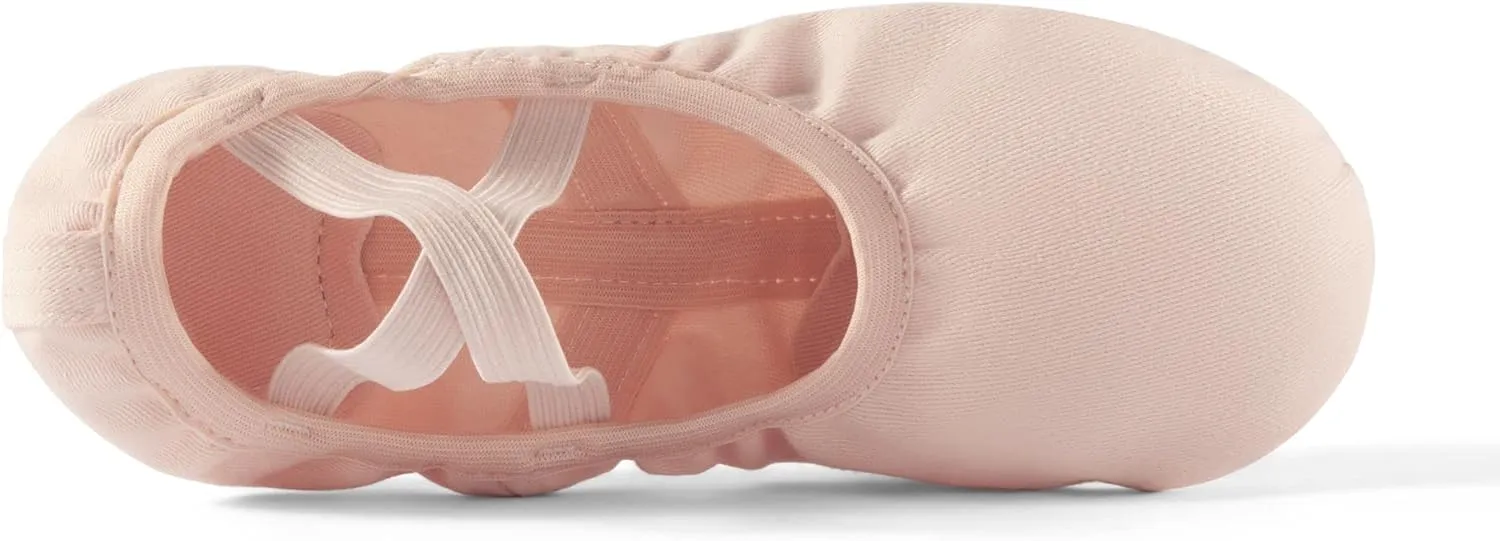 Dance Women's Ballet Shoes Stretch Canvas Performa Dance Slippers Split Sole for Girls/Adult