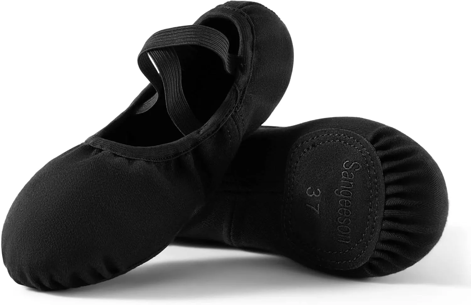 Dance Women's Ballet Shoes Stretch Canvas Performa Dance Slippers Split Sole for Girls/Adult