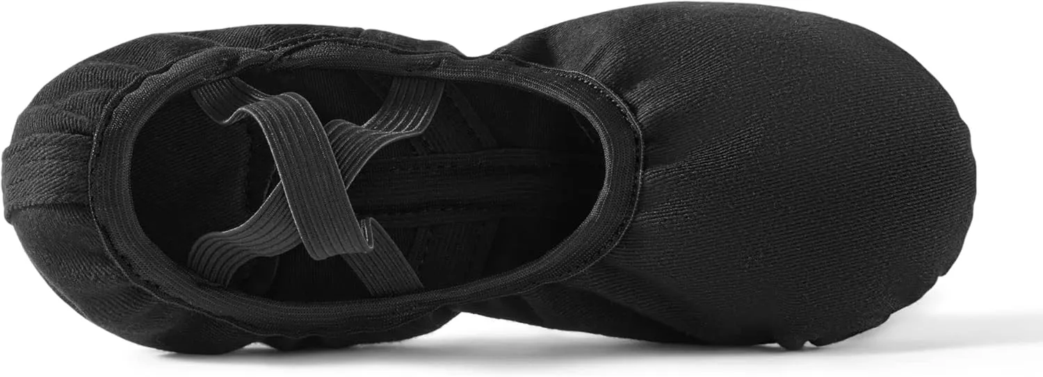 Dance Women's Ballet Shoes Stretch Canvas Performa Dance Slippers Split Sole for Girls/Adult