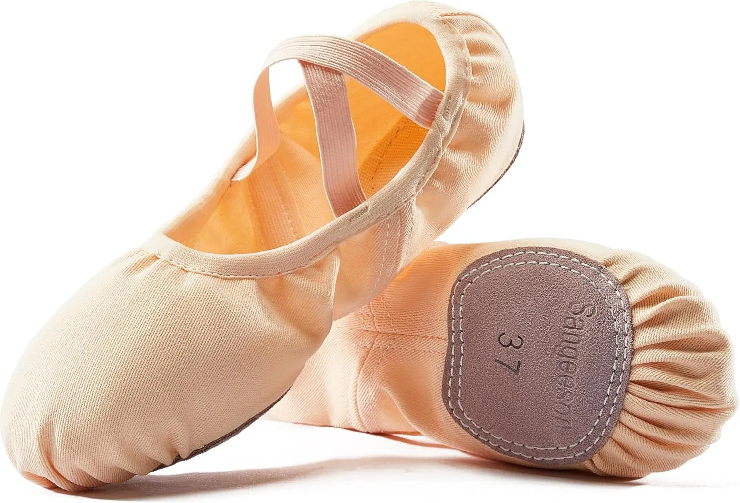 Dance Women's Ballet Shoes Stretch Canvas Performa Dance Slippers Split Sole for Girls/Adult