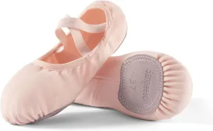 Dance Women's Ballet Shoes Stretch Canvas Performa Dance Slippers Split Sole for Girls/Adult