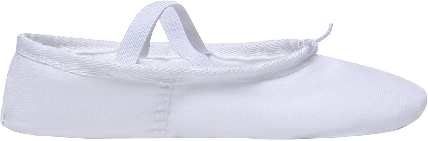 Danzcue Adult Canvas/Leather Ballet Shoes