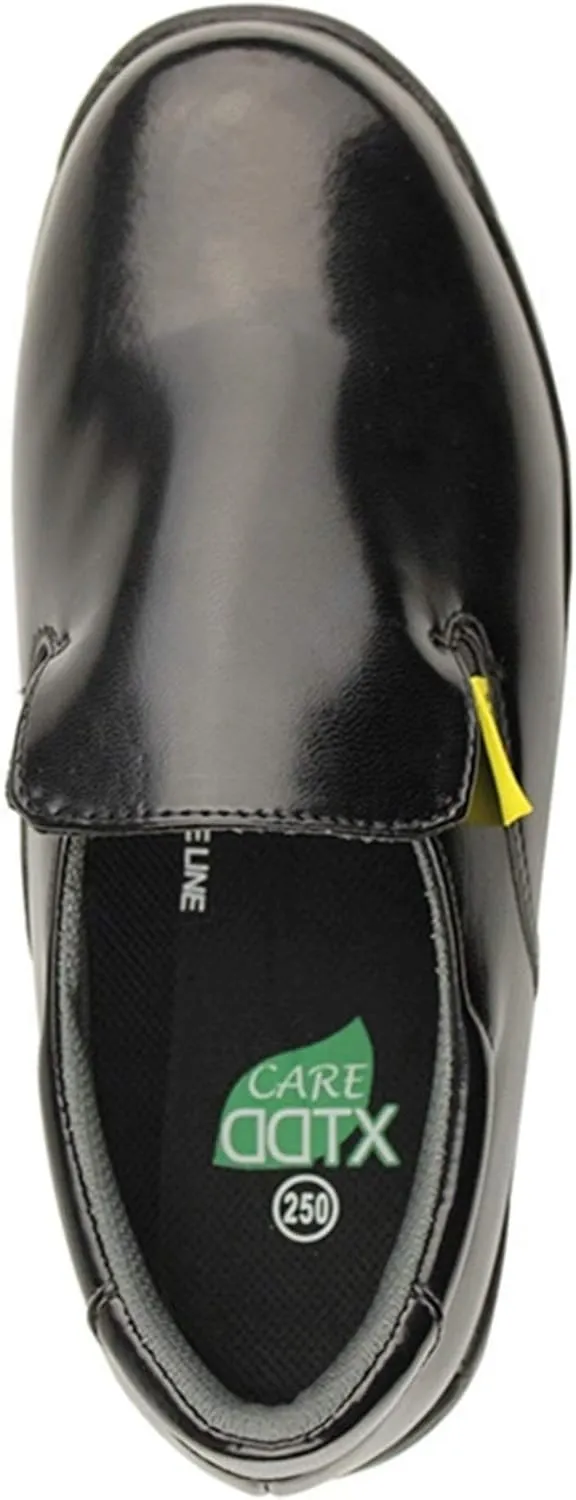 DDTX Slip Oil Resistant Slip-on Mens Work Shoes Black/White