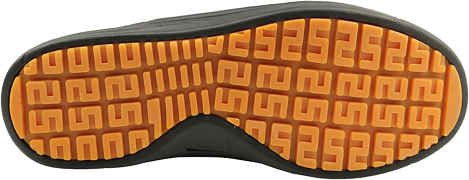 DDTX Slip Oil Resistant Slip-on Mens Work Shoes Black/White