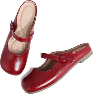 Dear Time Women's Comfortable Flats Mary Jane Shoes Soft Ballets Slip On Shoes Casual