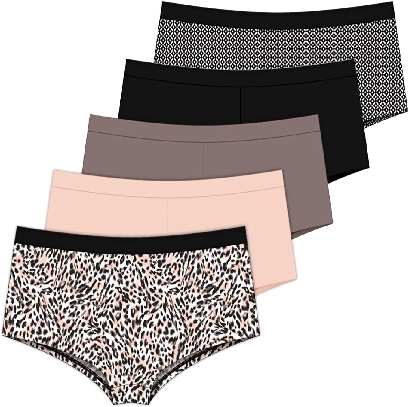 Delta Burke Intimates Microfiber BoyShorts Panties