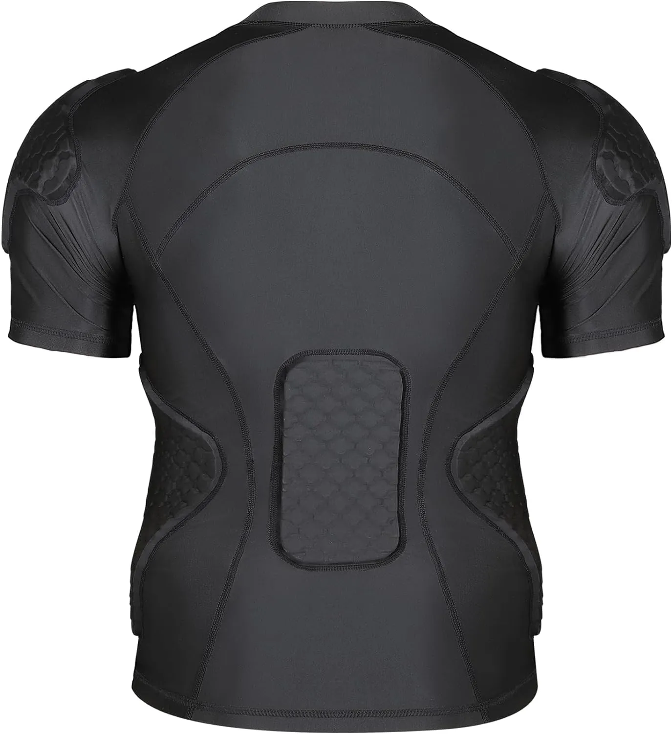 DGXINJUN Men Padded Football Chest Rib Protector Shirt Heart Shoulder Guard Sternum for Football Baseball Softball Rugby