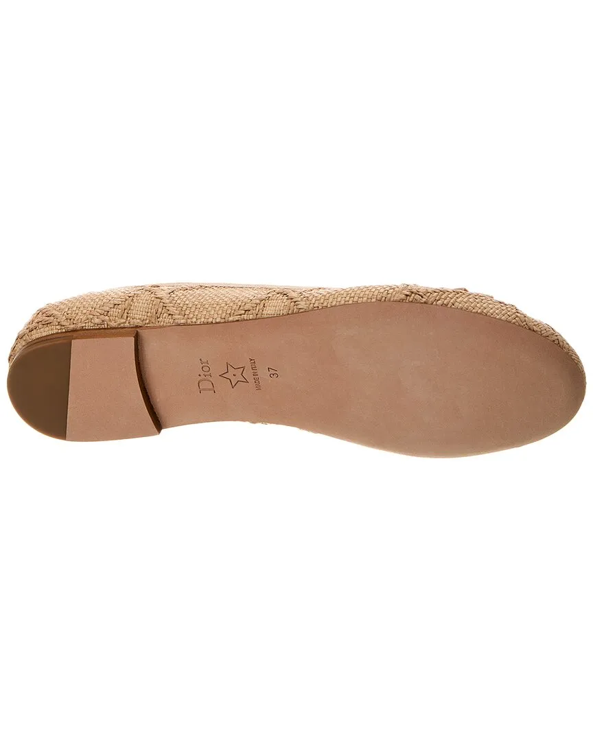 Dior Raffia Ballet Flat