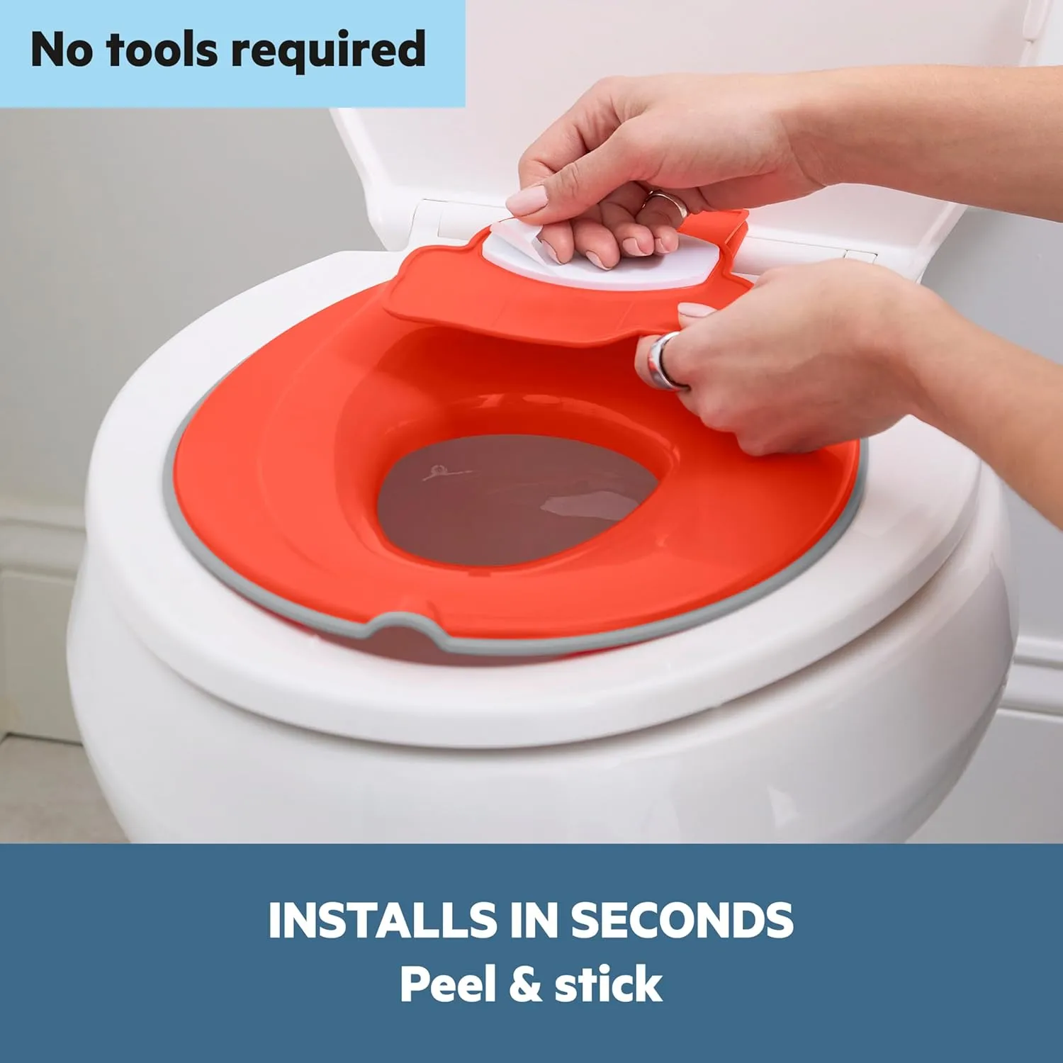 Disney Baby Cars Lightning McQueen Flip & Sit Potty Seat by Bright Starts, Attaches to Toilet Securely, Space Saving Design Fits Most Toilets, Easy to Clean