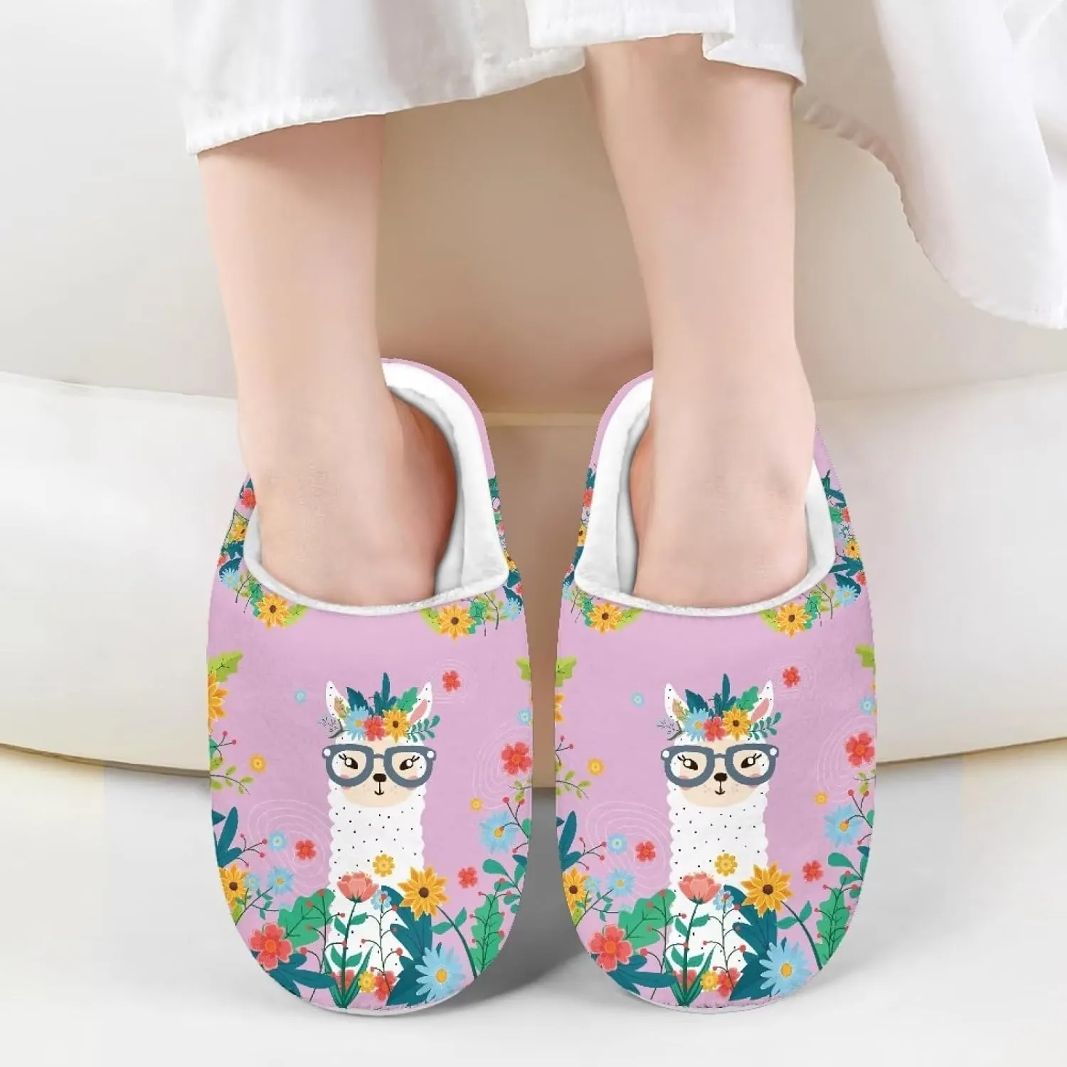 DISNIMO Boys Girls Toddler House Bedroom Slippers,Kids Warm Slip On Home Slippers Cute Winter Nonslip Indoor Slippers