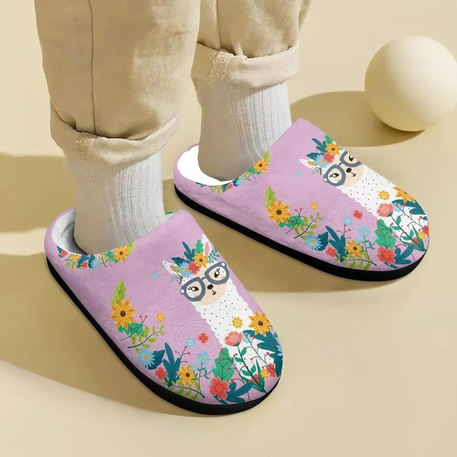 DISNIMO Boys Girls Toddler House Bedroom Slippers,Kids Warm Slip On Home Slippers Cute Winter Nonslip Indoor Slippers