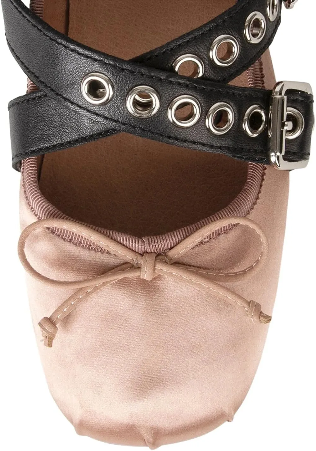 Divanne Ballet Flats for Women, Cross-Strap Ballerina Shoes Bowtie Mary Jane Flats Dress Ballet Shoes with Ankle Strap