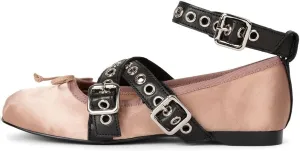 Divanne Ballet Flats for Women, Cross-Strap Ballerina Shoes Bowtie Mary Jane Flats Dress Ballet Shoes with Ankle Strap