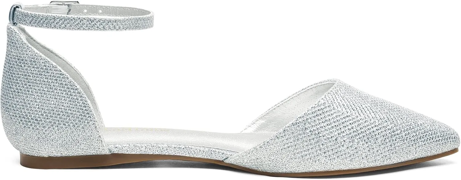 DREAM PAIRS Flapointed Women's Casual D'Orsay Pointed Plain Ballet Comfort Soft Slip On Flats Shoes