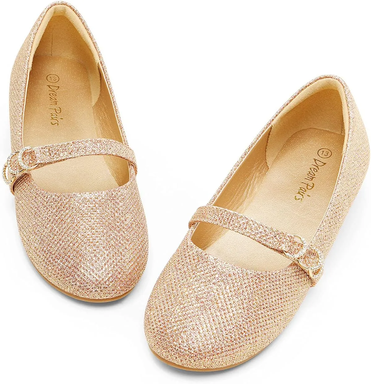 DREAM PAIRS Girls Mary Jane Ballet Flat Dress Shoes(Toddler/Little Kid)