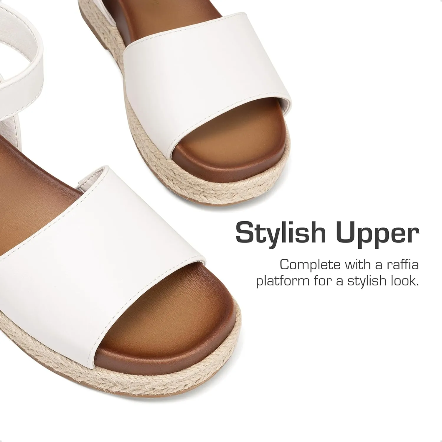 DREAM PAIRS Girls Platform Wedge Open Toe Espadrille Sandals with Buckle Ankle Strap for Little Kid/Big Kid
