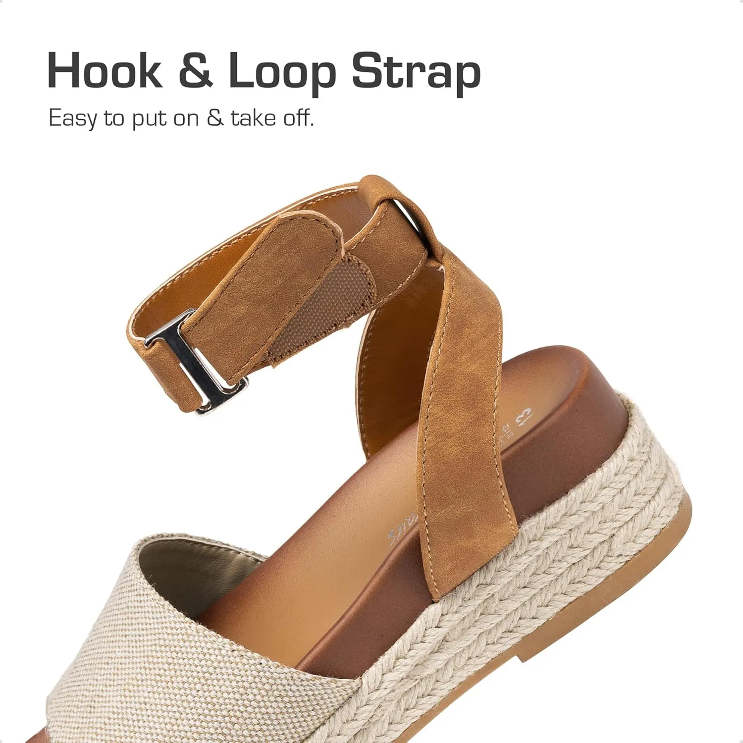 DREAM PAIRS Girls Platform Wedge Open Toe Espadrille Sandals with Buckle Ankle Strap for Little Kid/Big Kid