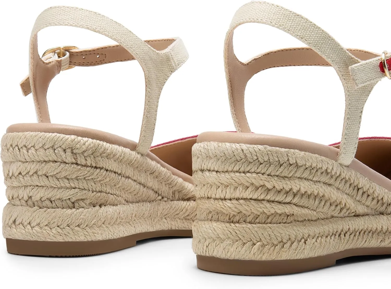 DREAM PAIRS Women's Wedge Sandals, Closed Toe Espadrilles Platform Wedge Heels with Adjustable Ankle Straps and Comfortable Cushion Insoles