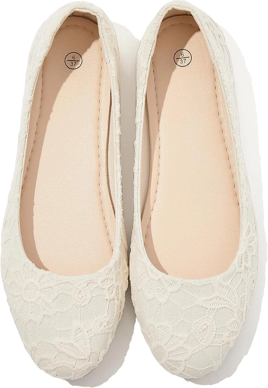 Dress Shoes for Women Round Toe Flats Shoes Lace Ballet Flats Dressy Comfortable Foldable Flats Low Heel