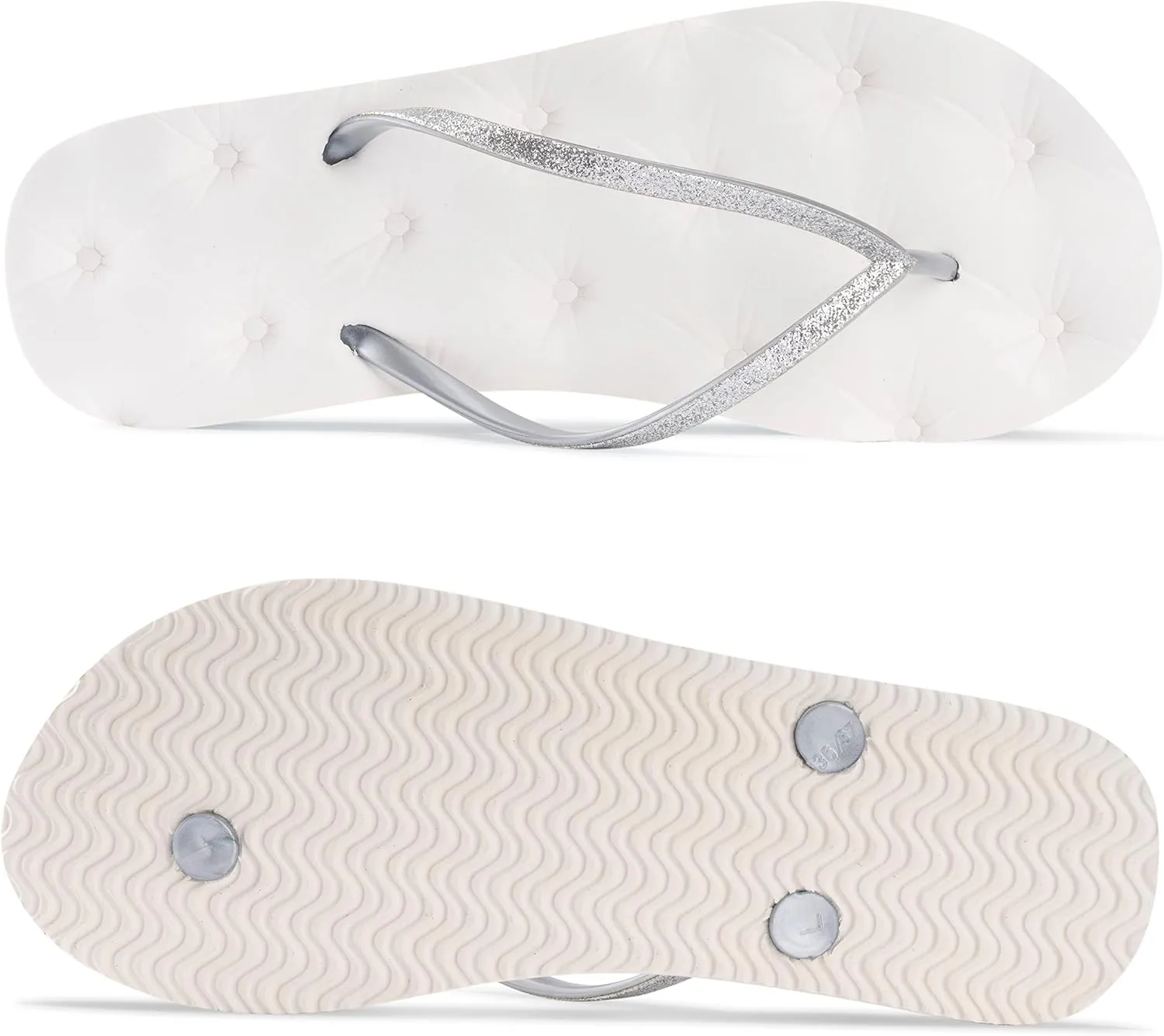 DUDHUH Slippers For Women Soft Flip Flops Summer Slim Casual Women's Sandals