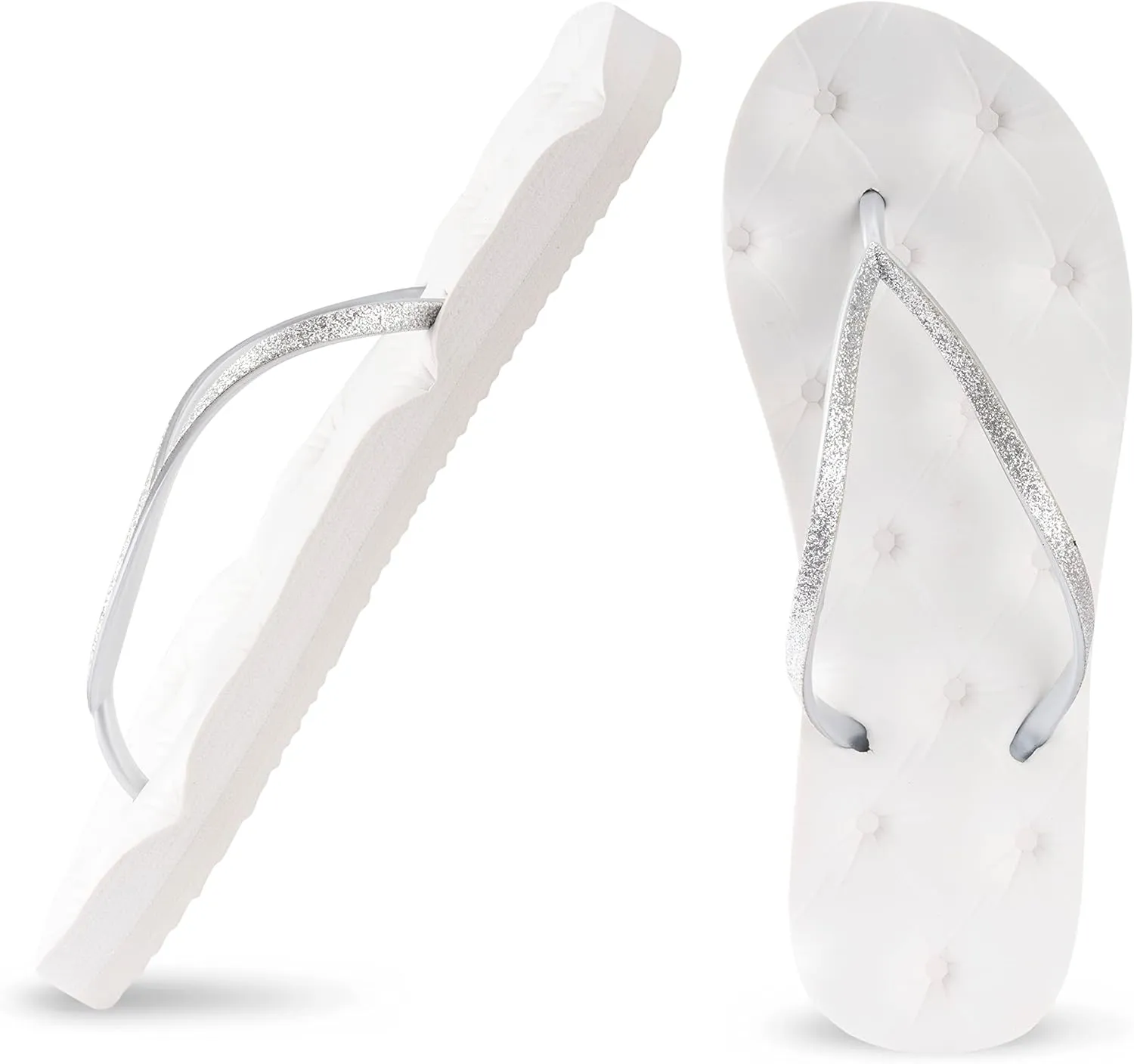 DUDHUH Slippers For Women Soft Flip Flops Summer Slim Casual Women's Sandals