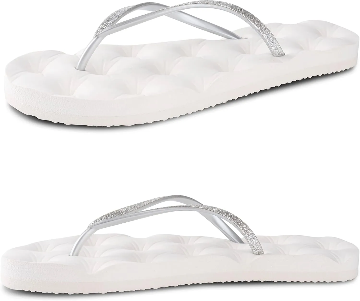 DUDHUH Slippers For Women Soft Flip Flops Summer Slim Casual Women's Sandals