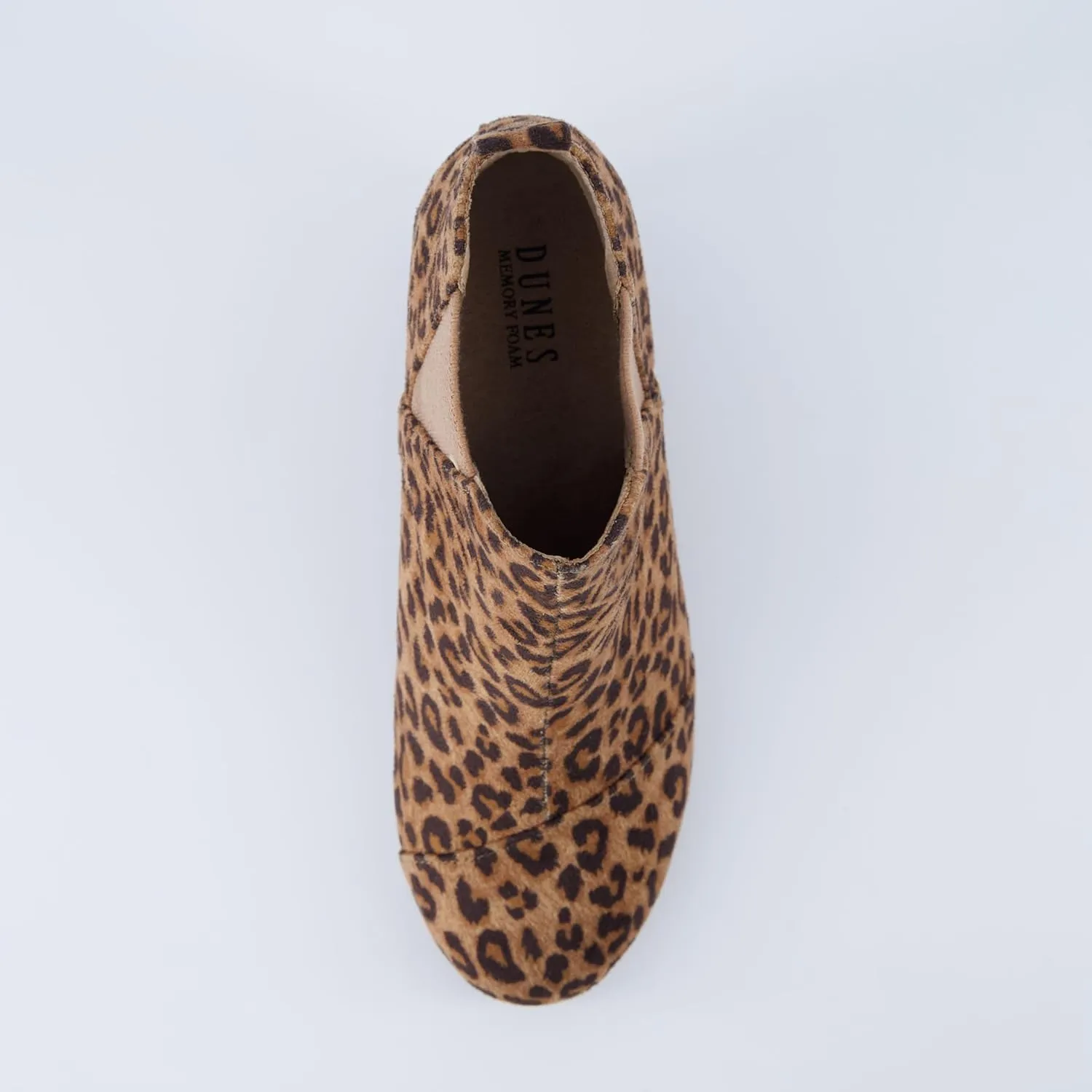 Dunes Women's Zoey Wedge Bootie, Soft Vegan Suede, Easy Slip-On Design, Memory Foam, Wide Widths Available