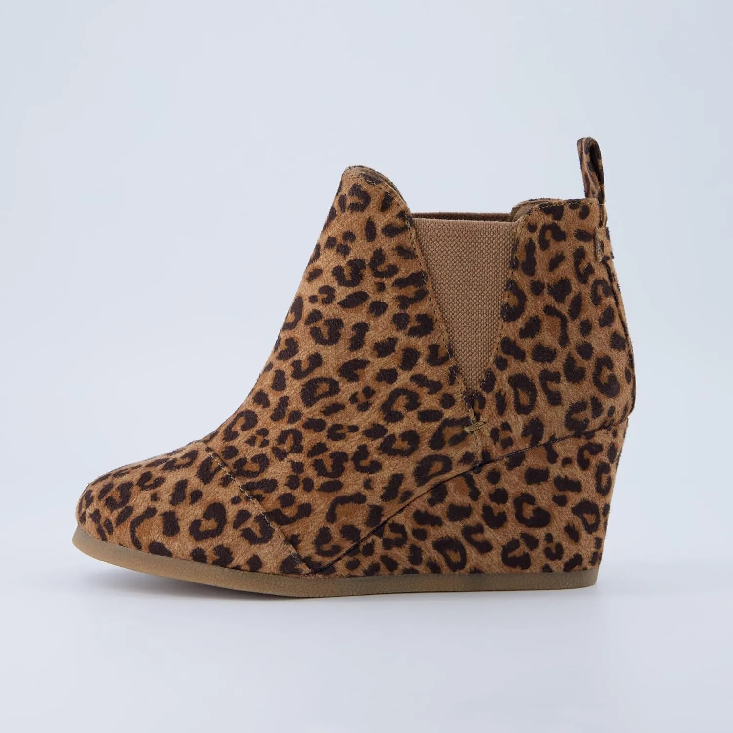 Dunes Women's Zoey Wedge Bootie, Soft Vegan Suede, Easy Slip-On Design, Memory Foam, Wide Widths Available
